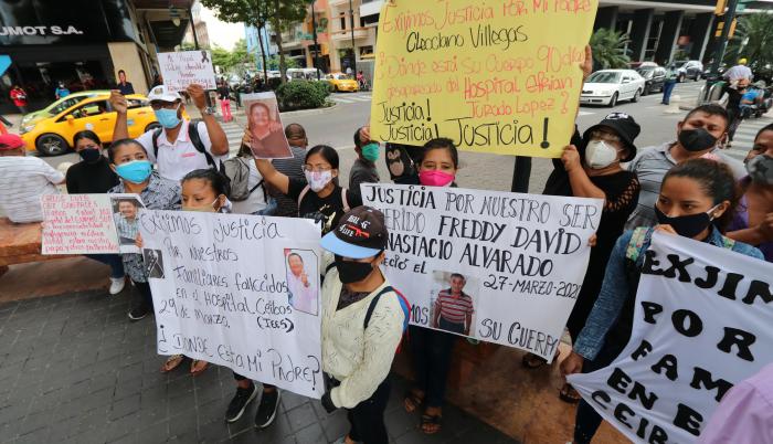 PROTESTA POR MUERTOS COVID