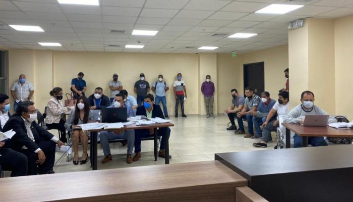 La diligencia se efectuó en la Unidad Judicial, ubicada en el Cuartel Modelo de la Policía, al norte de Guayaquil.