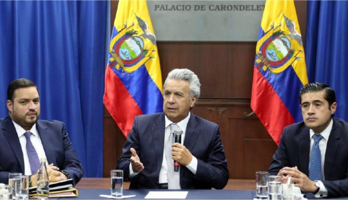 Referencial. Lenín Moreno se reunió con varias asociaciones gremiales para dialogar sobre las próximas reformas laborales.