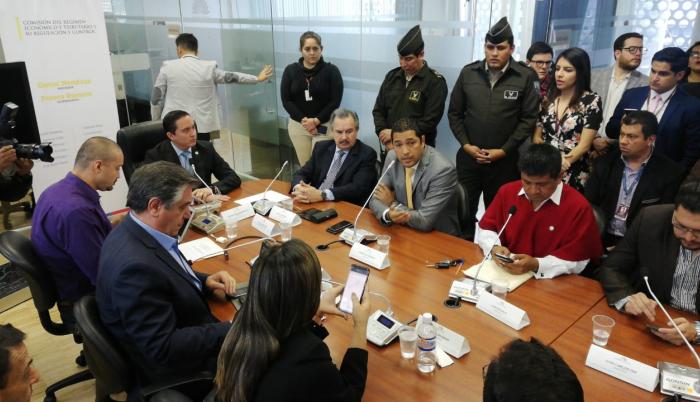 Sesión de la Comisión de Régimen Económico.
