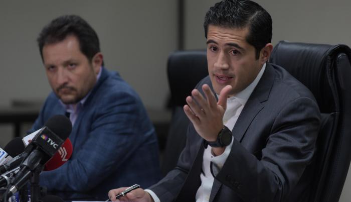 Rueda de prensa de la presentación de la proforma presupuestaria.