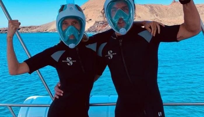 Vanessa Lorenzo y Carles Puyol se encuentran en Galápagos.
