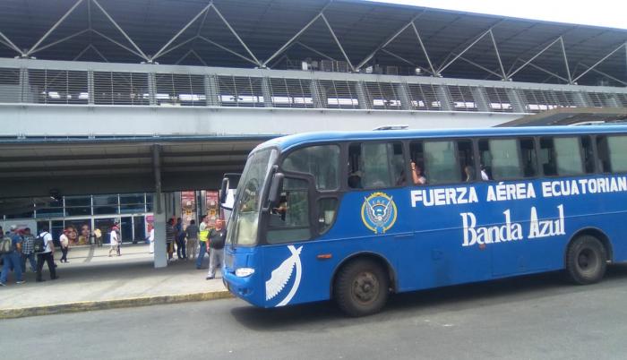 Fuerza aérea cubrirá la ruta en la Terminal Terrestre de Guayaquil.