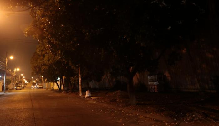 Este lote se encuentra detrás de una empresa y también se observa una carretilla abandonada.