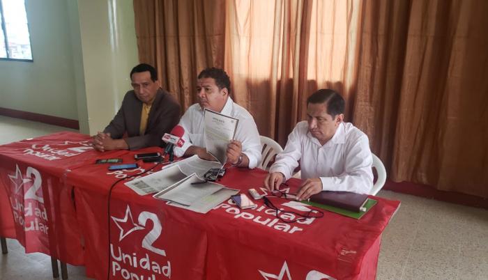 El movimiento realizó la denuncia, luego de que un tercero, Miguel Arroba, solicitara medidas cautelares para detener el proceso que avanza en la Comisión de Fiscalización.