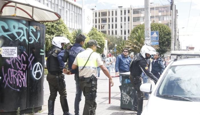 Policías realizó controles para en puntos estratégicos de la capital.