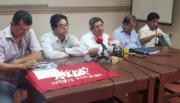 Asamblea del Frente Unitario de Trabajadores.