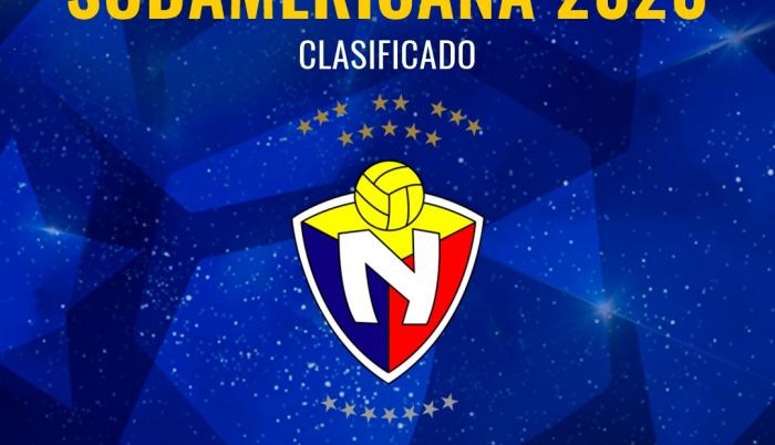 El Nacional entró a la lista de los equipos que disputarán la Copa Sudamericana 2020.