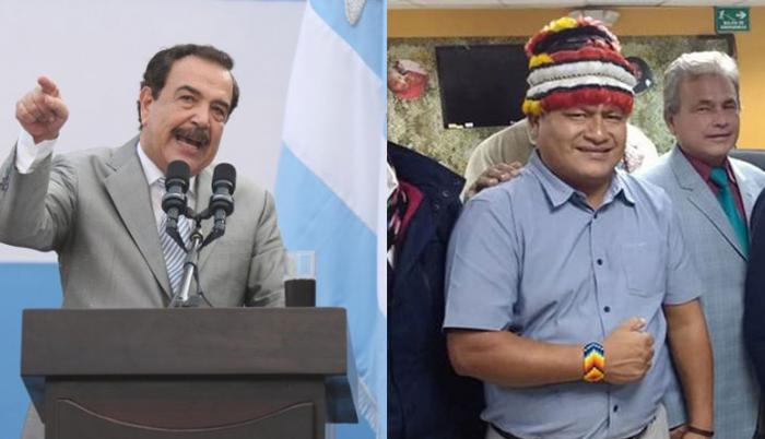 Jaime Nebot (d), exalcalde de Guayaquil, y Jaime Vargas (i), presidente de la Conaie ofrecieron disculpas por expresiones utilizadas durante las protestas.