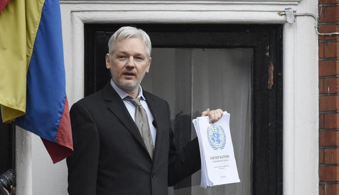 Assange está refugiado en la embajada de Ecuador en Londres desde junio de 2012.