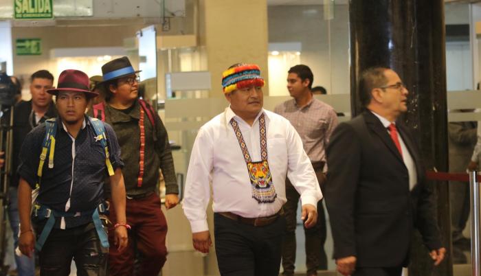 Jaime Vargas, presidente de la Conaie.