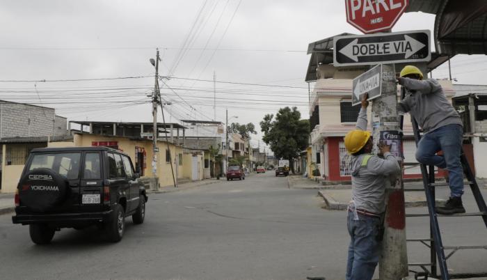 Cambio en la señalética de la calle.