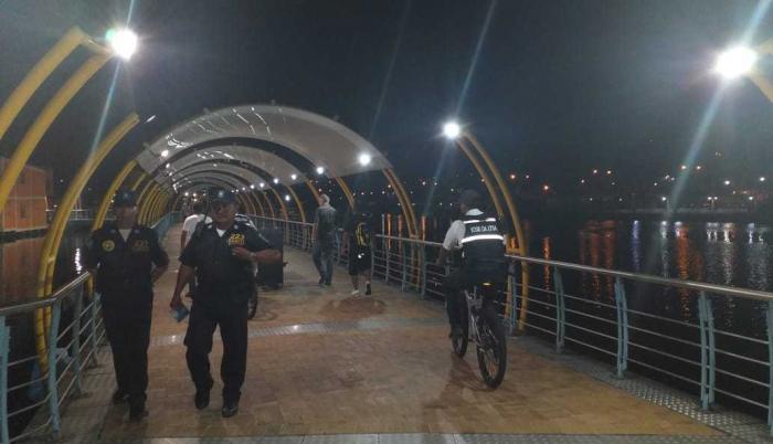 Un total de 11 uniformados patrullarán el sitio en motos, diariamente desde las 08:00 hasta las 23:00.