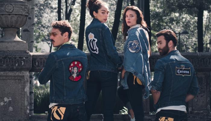 Tres piezas icónicas de Levi’s fueron la inspiración de este coleccionable vestuario.