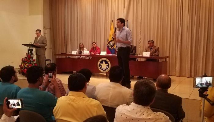 El vicepresidente de la República, Otto Sonnenholzner, estuvo presente en el acto.