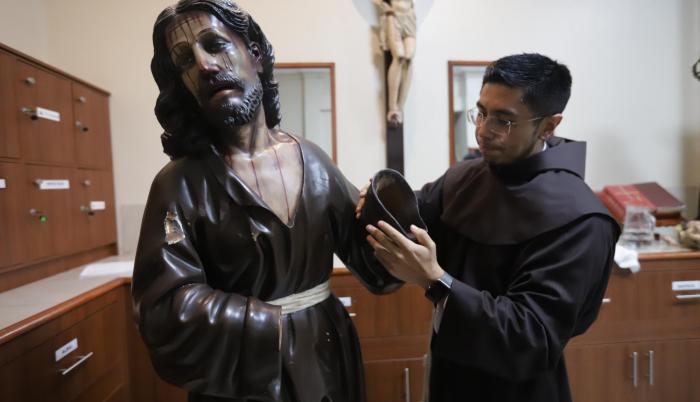 La imagen religiosa data del siglo XIX.