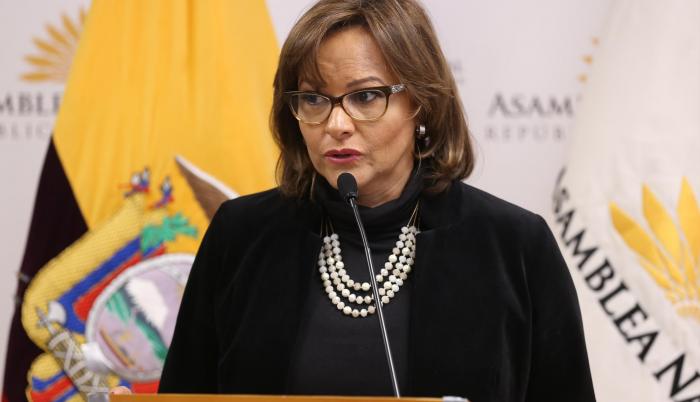 Elizabeth Cabezas, presidenta de la Asamblea Nacional.