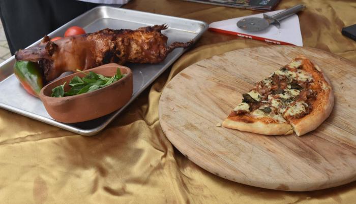 La pizza de cuy es una nueva oferta gastronómica en Santo Domingo.