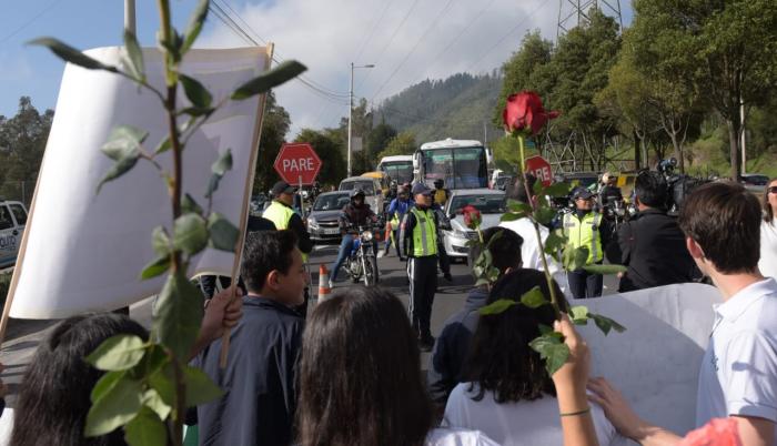 Se tomaron la Simón Bolívar por la seguridad vial