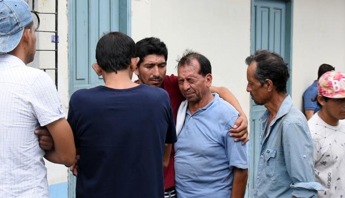 Florencio Ortiz no pudo contener las lágrimas al conocer lo que sucedió con sus dos hijos.