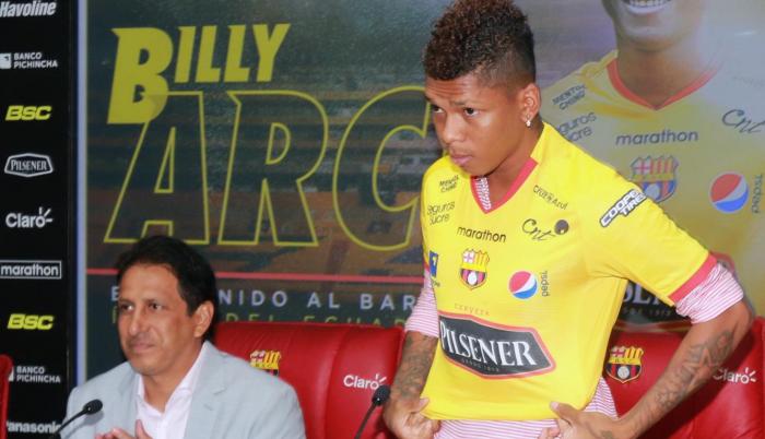 Billy Arce llegó a Barelona el 23 de julio de 2019.