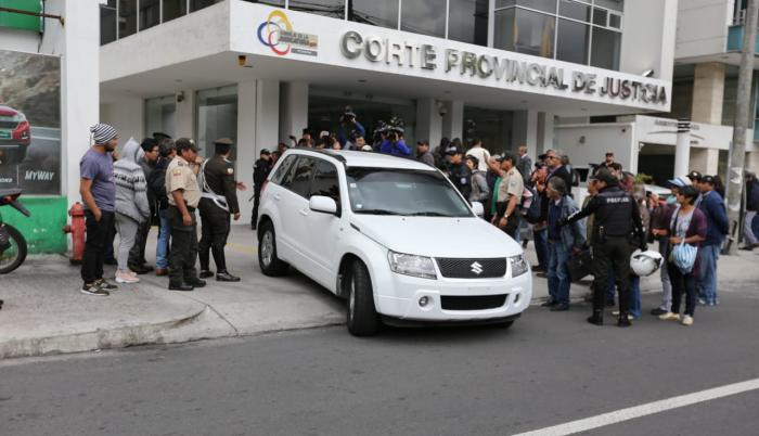 La audiencia se realizó en la Corte Provincial de Pichincha.