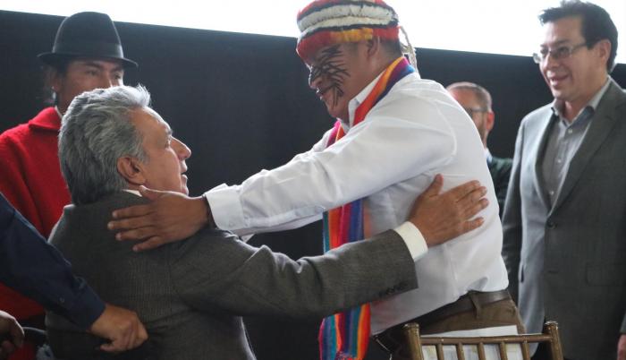 Vargas prometió trabajar para recuperar la ciudad de Quito.