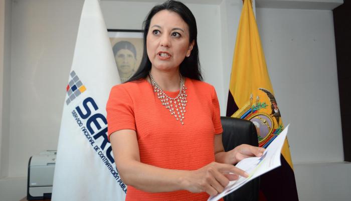 Silvana Vallejo, directora general del Servicio Nacional de Contratación Pública (Sercop).