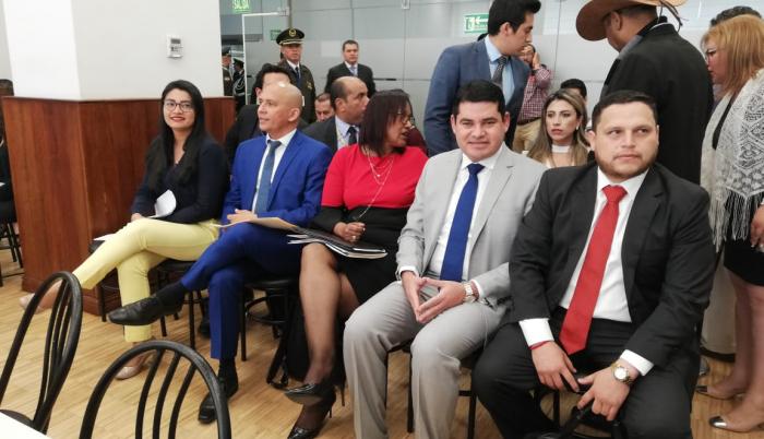 Consejeros del CPCCS en la Comisión de Fiscalización.