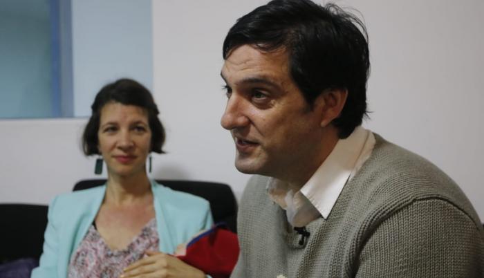 Paul Ceglia, en rueda de presa tras recuperar su libertad.