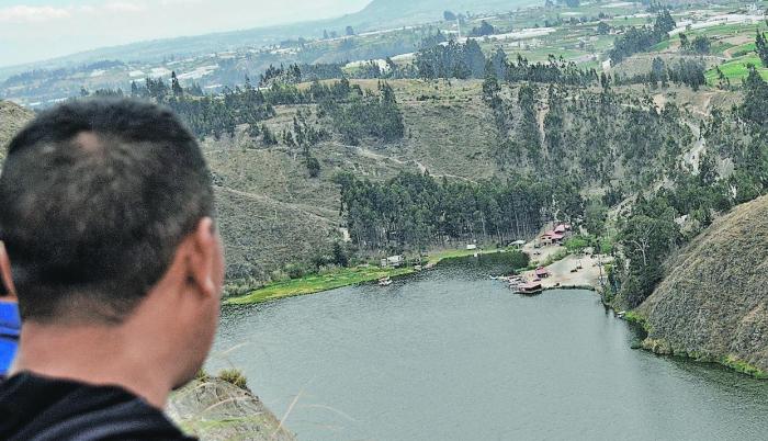 Paraje. Según una de las leyendas, el ‘Taita Yambo’ brinda protección a la laguna.