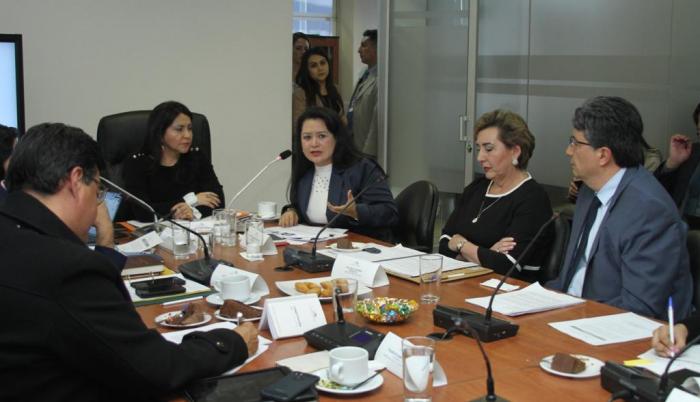 María del Carmen Maldonado, presidenta de la Judicatura, compareció esta tarde ante la Comisión de Justicia de la Asamblea Nacional.