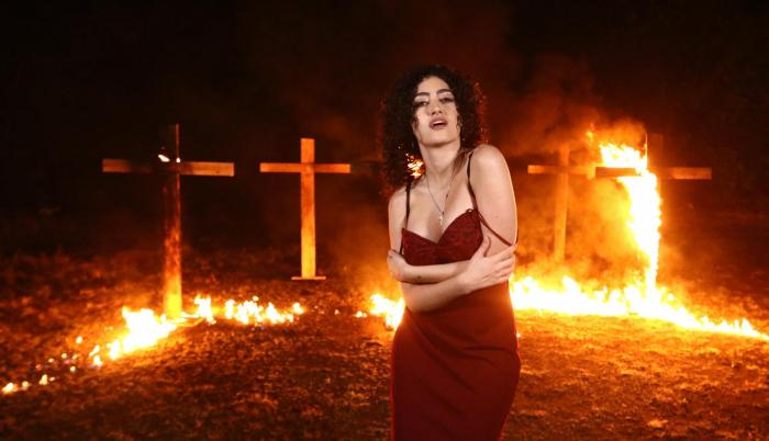 La modelo croata Valentina Alilovic, radicada en Ecuador, encarnó en la diva estadounidense en 1989.
