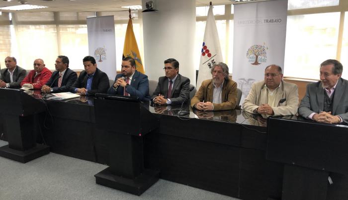 El ministro de Trabajo, Andrés Madero, informó de los consensos con empleadores y trabajadores.