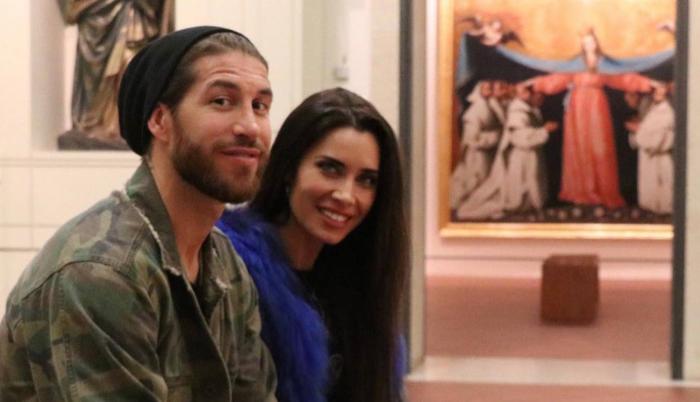 Sergio Ramos y Pilar Rubio, en abril en el Museo de Bellas Artes de Sevilla.