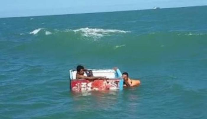 El rescate en el mar se realizó un día después del naufragio.