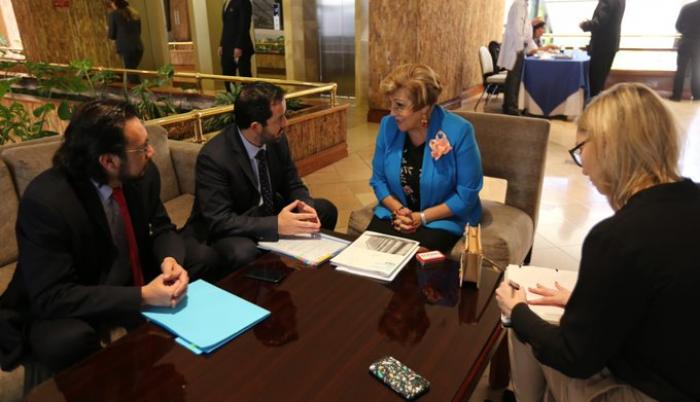 La presidenta de la CIDH asistió al evento.