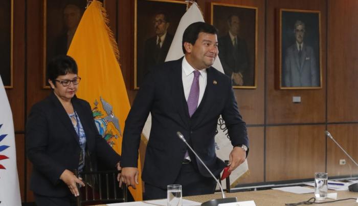 César Litardo, titular del Legislativo, confirmó que ya está listo el proyecto de enmienda constitucional.