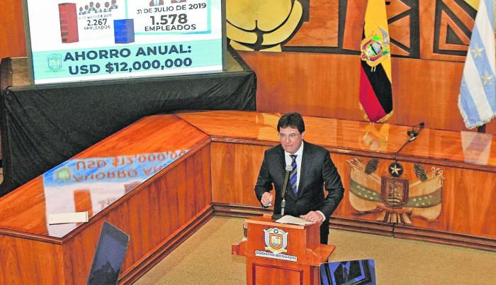 Presentación. El prefecto Morales presentó algunos detalles del informe sobre la situación de la institución.