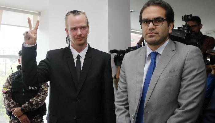Referencial. Audiencia de apelación en el caso de Ola Bini en la Corte Provincial de Pichincha.