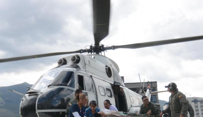 Caso. Desde Tulcán llegó al Hospital Militar un nuevo herido en el paro.