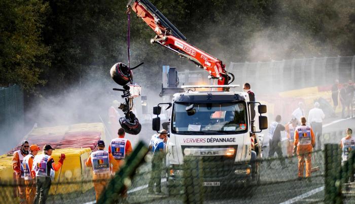 Correa sufrió un fuerte accidente durante una carrera de Fórmula 2 en el circuito de Spa Francorchamps, el pasado 31 de agosto.
