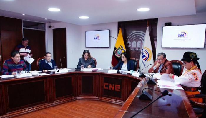 Sesión del Consejo Nacional Electoral para calificar la directiva del MPD.