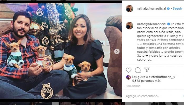 Nathaly Silvana, la hija mayor del cantante será madre, así lo anunció en sus redes sociales.
