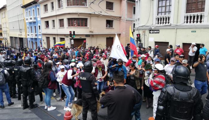 La CIDH manifestó su preocupación por comunicadores y manifestantes en Ecuador. Este miércoles, en Quito, se registra una movilización en rechazo de las decisiones económicas adoptadas por el Gobierno.