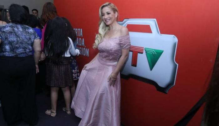 Marián Sabaté durante la gala de los premios ITV, que tuvo lugar en el teatro Centro de Arte