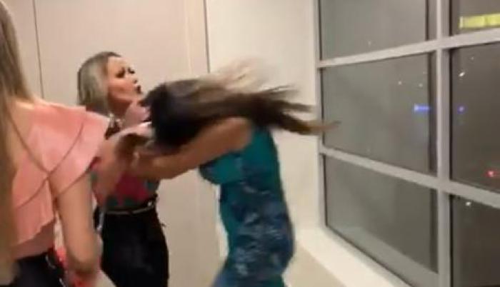 Un video en redes sociales mostró la agresión en un hotel de la ciudad.