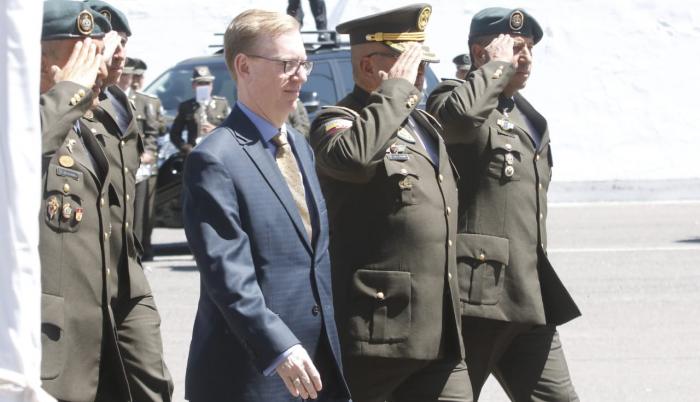 El acto contó con la presencia del embajador de Estados Unidos Michael J. Fitzpatrick y Lenin Bolaños, jefe de Estado Mayor de la Policía.