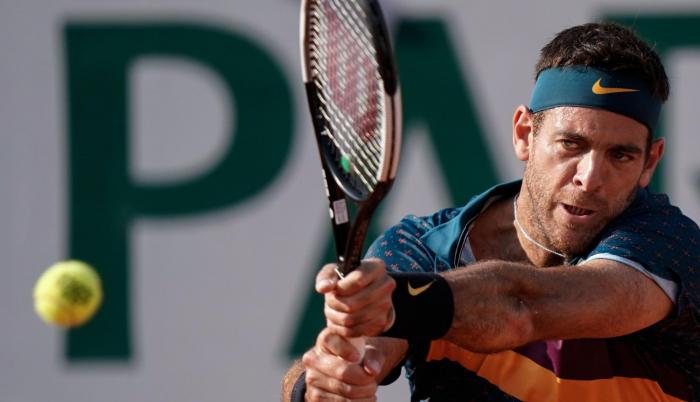 Juan Martín del Potro se está recuperando de una fractura de la rótula derecha producida el 19 de junio.