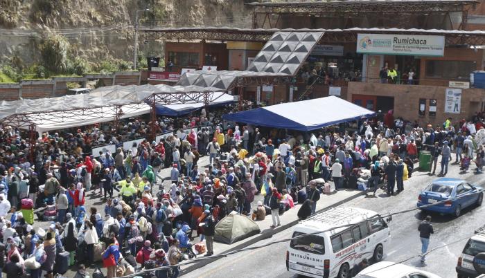 Más de dos millones de extranjeros han ingresado a Ecuador en 2018. La mayoría lo ha hecho atravesando el puente de Rumichaca, frontera con Colombia.